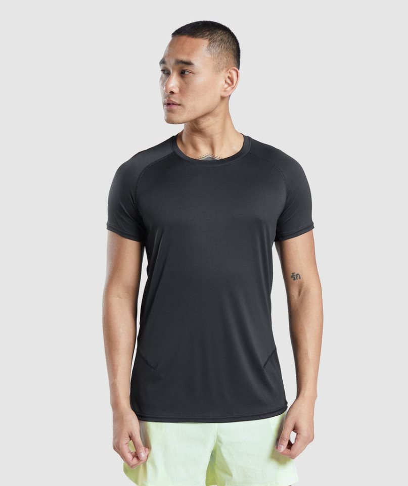 Men's Gymshark Speed Evolve T-Shirts Black | CA 0573ND